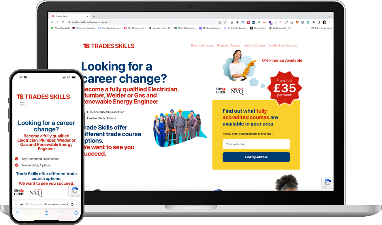 Trades Skills lead generation campaign creative